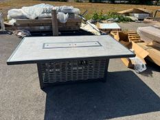 Tuscan Large Rectangular Firepit Table