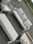 Kingston 3 Seat Sofa with 2x Sofa Chairs & Bench
