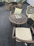 Hyde Cast Aluminium Bistro Set - Brown