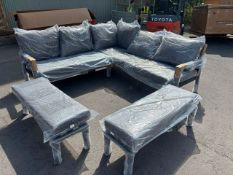 Geneva Square Modular Sofa with 2 Benches
