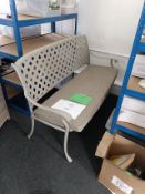Bridgewater 155cm Bench Inc Cushion - Stone