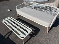 Malmo 3 Seat Sofa with Bench - Ivory