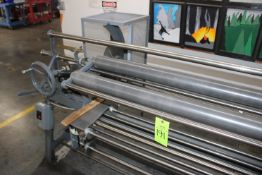 FABRIC MEASURING TABLE / SLITTER 67" ROLLERS