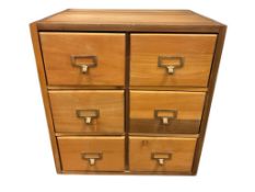 SIX DRAWER DOVETAIL CONSTRUCTED STORAGE FILE BOX