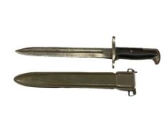1943 WWII PAL VERSION UOS BAYONET WITH STEEL SCABBARD