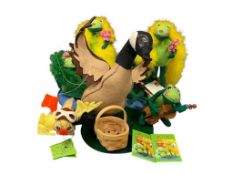 FOUR SIGNED ANNALEE MOBILTEE DOLLS TEXTILE DOLLS