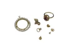 14K AND 10K YELLOW GOLD JEWELRY AND SCRAP