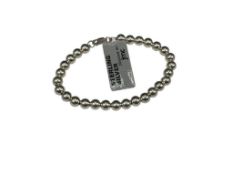 FMX DESIGNER STERLING SILVER BEAD BRACELET