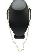 VINTAGE 1970'S LUSTRUOUS CULTURED PEARL STRAND NECKLACE