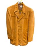 WOMENS CHAOPHYA LIGHT BROWN LEATHER JACKET MADE IN THAILAND SIZE M