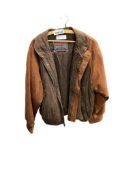 MENS NEW RIVER SPORTSWEAR LEATHER COAT SIZE MEDIUM