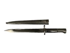 M24 / 30 YUGOSLAVIA MAUSER RIFLE BAYONET AND STEEL SCABBARD