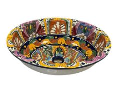 MEXICAN TALAVERA VIBRANT POTTERY DROP-IN SINK