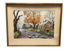 LARGE ORIGINAL WATERCOLOR ON PAPER