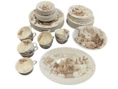 RIDGWAY ROYAL STAFFORDSHIRE DINNERWARE CHARLOTTE PATTERN