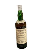 VINTAGE LAPHROAIG UNBLENDED ISLAY MALT SCOTCH WHISKY BOTTLE