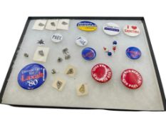 NEVADA POLITCAL MEMORABILIA INCLUDING MOSTLY PAUL LAXALT PINS