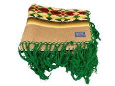 BEAVER STATE PENDLETON WOOLEN MILLS WOOL GEOMETRIC DESIGN SHAWL