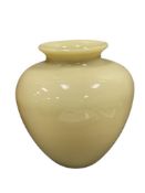 ARTS AND CRAFTS STEUBEN IVORY ART GLASS LARGE HAND BLOWN VASE