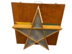 1960'S YERBA BUENA CALIFORNIA MASONIC LODGE ILLUMINATING MASONIC STAR PRESENTED AS A GIFT