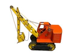 1960 - 1970 NYLINT PRESSED STEEL CONSTRUCTION TOY BIG-DIG POWERED DIGGER CLARK EQUIOMENT CO.