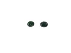 TWO GREEN OVAL CUT SAPPHIRES WEIGHING APPROX. 1.25CTS EACH