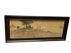 EDWARD LOYAL FIELD AMERICAN ARTIST ORIGINAL ETCHING LANDSCAPE