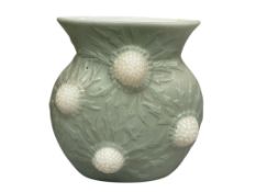 1930'S ART DECO PHOENIX / CONSOLIDATED GLASS COMPANY JEWEL THISTLE VASE