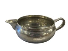 20TH CENTURY QUEEN ART PEWTER CREAMER