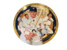 HAMILTON COLLECTION LIMITED EDITION PORCELAIN THE LEGENDARY BABE RUTH COLLECTOR PLATE