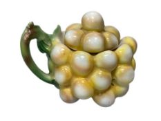 VICTORIAN PERIOD ROYAL BAYREUTH GRAPE CLUSTER SUGAR BOWL WITH TOP