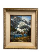 GERRY METZ AMERICAN ARIZONA-BORN ARTIST AND SCULPTOR ORIGINAL OIL ON CANVAS