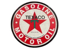 OPEN ROAD BRANDS LARGE TEXACO GASOLINE DISTRESED METAL SHOP SIGN
