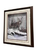 BOB TRAVEERS AWARD WINNING AMERICAN ARTIST THREE DIMENSIONAL WILDLIFE ART PRINT