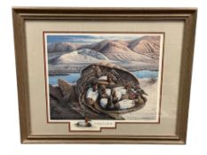 WILLIAM A MOORE AMERICAN WEST LOCAL RENO, NEVADA ARTIST LIMITED EDITION PRINT LOVELOCK CAVE DECOYS