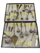 ASSORTED ANTIQUE AND VINTAGE SILVERPLATED FLATWARE AND SERVING UTENSILS