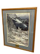 LARRY ANDERSON WELL KNOWN AMERICAN WILDLIFE ARTIST LIMITED EDITION PRINT OF DALL SHEEP YUKON SERIES