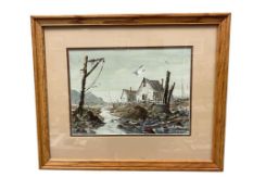 KOLAN PETERSON UTAH-BORN AMERICAN ARTIST ORIGINAL WATERCOLOR ON PAPER