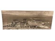 LARGE VINTAGE BLACK AND WHITE PHOTOGRAPH BELIEVED TO BE OF AN OLD MINE IN PERSHING COUNTY NEVADA
