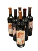 SIX SEALED NAPA VALLY MERLOT MARILYN MONROE COLLECTOR WINE BOTTLES