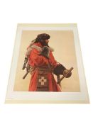 JAMES BAMA AMERICAN ARTIST LIMITED EDITION PRINT TITLED WINTER TRAPPING