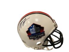 HALL OF FAME AUTOGRAPHED PRO FOOTBALL HALL OF FAME CANTON, OH MINIATURE RIDDELL HELMET