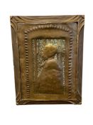 19TH CENTURY HAND MADE BRASS RELIEF HARRIET TUBMAN PORTRAIT PANEL