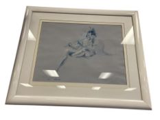 G. HERRICK ORIGIANL PASTEL ON PAPER DRAWING