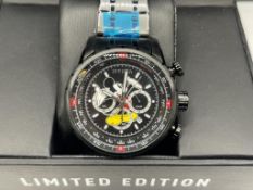 MEN'S LIMITED EDITION DISNEY MICKEY MOUSE INVICTA QUARTZ CHRONOGRAPH WRISTWATCH MODEL NO. 26743