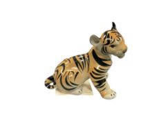 LOMONOSOV RUSSIAN PORCELAIN VINTAGE TIGER CUB FIGURINE