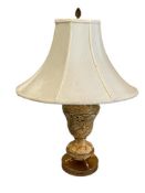 VINTAGE CAPODIMONTE ITALIAN STYLPIERCED CERAMIC TABLE LAMP