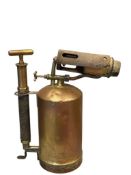 PRIMUS NO. 618 ANTIQUE INDUSTRIAL BRASS BLOWTORCH / BLOWLAMP MADE IN SEWDEN