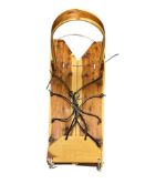 NAVAJO NATIVE AMERICAN NAKED OAK CRADLEBOARD