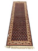 AKIRA BELGIUM MADE WOOL PILE RUNNER WITH FRINGE DESIGN 376